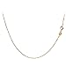 14K Yellow Gold Box Venetian Necklace Chain Thin 0.6mm 16 Inches