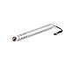 TruGlide Stylus with Microfiber Tip for new iPad, iPad Mini, iPhone 5, iPhone 4, Kindle Fire, Samsung Galaxy Tablet and Smartphone, Nook, all Touch Screen Tablets (Brushed Silver with Tether)