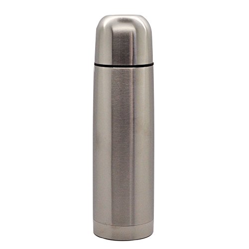 Silicone Gold sg3059 Classic Flask, Stainless Steel, Silver, 28 x 7 x 7 cm