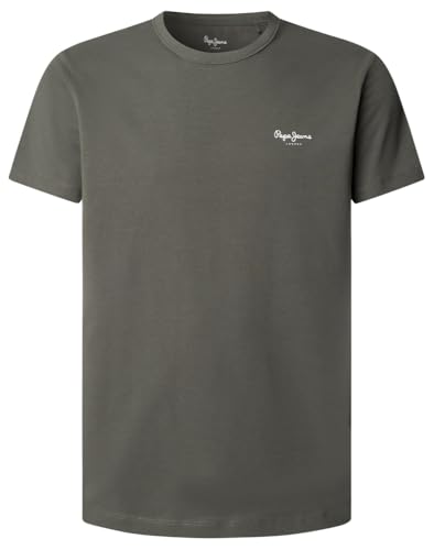 T-Shirt Basic 3N da Uomo, Verde (Verde Oliva), S