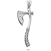 Claddagh Gold Viking Norse Axe pendant 925 Sterling Silver Parent