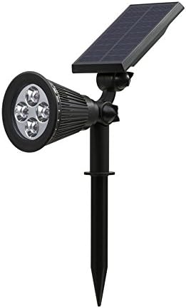 Odlight Waterproof Security Wall/In-ground Night Lights Outdoor Yard Adjustable Solar LED Spotlight