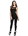 eshion Women Yoga Dance Sports Fitness Overalls Bodysuit Sleeveless Backless Mesh Patchwork Long Jumpsuit