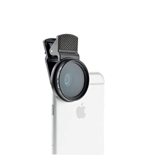 System-S Universal Clip-On Clamp 37 mm Polarising Filter Lens for Smartphone Tablet PC