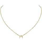 18K Gold Plated Sterling Silver Mini Moon Pendant