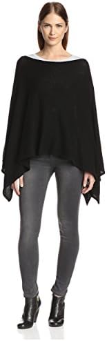 NORTH ELEVEN Women's Scarf Poncho, Black