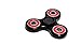 Spinfinity Advanced Hand Spinner w/ Hybrid Ceramic Bearing (not 3D printed) - Good for Concentration, Stress Relief, ADHD, Autism, Anxiety, and Fidgeting! - (Black & Red, Advanced Cap)