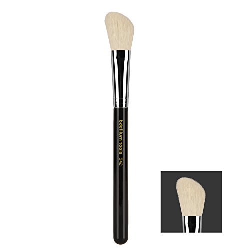 Bdellium Tools Maestro Series Slanted Contour Brush, Black