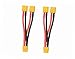 FLY RC 2pcs XT60 Parallel Battery Connector Cable Extension Y Splitter for DJI Phantom RC Mode Helicopter Quadcopter