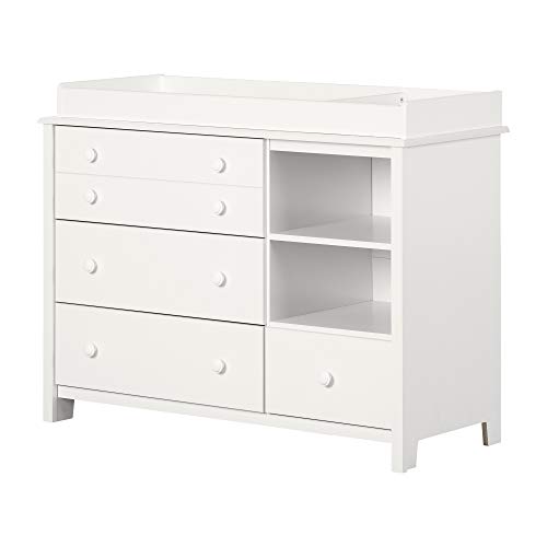 South Shore Little Smileys Changing Table with Removable Changing Station, Pure White Pricepulse South Shore Little Smileys Changing Table with Removable Changing Station, Pure White Pricepulse