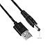 Onite DC Plugs Male 4.0x1.7mm, 4.0x1.35mm, 3.5x1.35mm, 3.5mm Mono, 3.0x1.1mm, 2.5x0.7mm, 2.5mm Mono, 2.35x0.7mm, 2.0x0.6mm Adapters for Electronics Devices Tablets, USB to DC 5.5x2.1mm Cord (DC9+1)