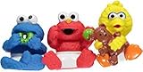 Sesame Street Friends Bath Tub Squirter 3-Pack with Cookie Monster, Elmo & Big Bird