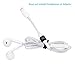 SoundCozy leash for Apple Lightning to 3.5 Adapter for iPhone 7 (White and Black)