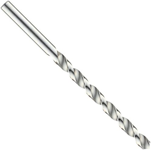 Precision Twist R18H High Speed Steel Jobber Drill Bit, Uncoated (Bright) Finish, Round Shank, High Helix Flute, 118 Degree Point Angle, 1 (Pack of 12)