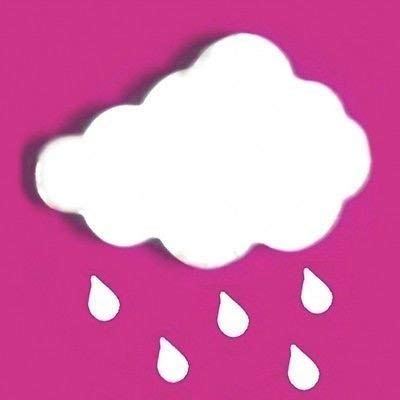 Super Cool Creations Cloud & Raindrops Mirror 45cm x 29cm