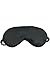 Tranquility Therapeutic 100% Silk Sleep Mask; Eye Mask Hypoallergenic, Facial Eye Beauty; Black