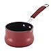 Rachael Ray Cucina Nonstick Butter Warmer, Hard Porcelain Enamel Aluminum, 0.75-Quart, Cranberry Red