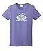 80th Birthday Gifts for Mom 80th Birthday Gift Made 1940 Paisley Crest Ladies T-Shirt Large Violet primary