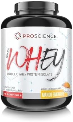 Pro Science Protien Pro Science Nutra 100% Whey - Anabolic Whey Protein Isolate - 5lbs, 73 ...