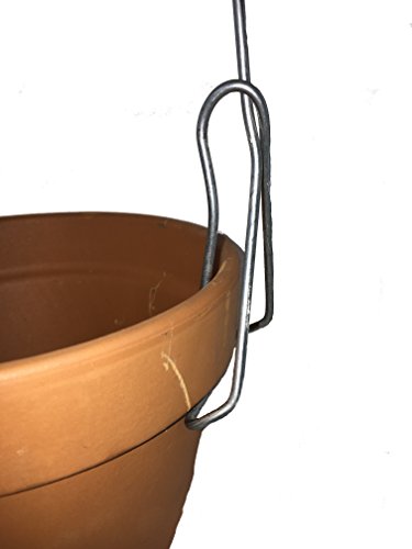 6 inch Single Clip-on Pot Hanger for Orchids and Household Plants (5 Pack)