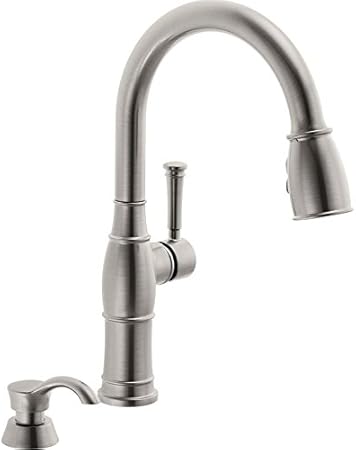 Delta Valdosta Spotshield Stainless 1 Handle Deck Mount Pull Down