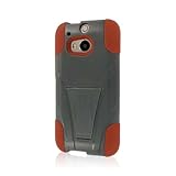 Empire MPERO IMPACT X Series Kickstand Case for The All New HTC One M8 - Retail Packaging - Sandstone Gray