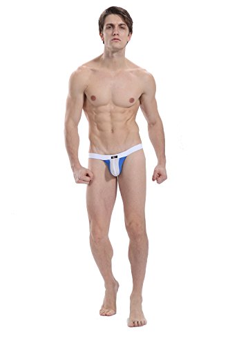 ARCITON Men's Sexy Low Rise Jock Strap Thong Pack of 7 US XS/with Tag S(Waist: 26"- 29") 7 Colors/Pack 4002DD