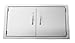 SUNSTONE A-DD42 42-Inch Double Door Flush Mount, Stainless Steel