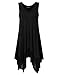 AMZ PLUS Plus Size Tunic Tops Women Solid Sleeveless Tunic for Leggings Plus Size Tops for Women Black 5XL