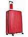 4 Red Luggage Tags - Made in USA