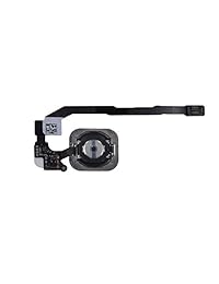 theperfectpart Original Negro Touch Sensor de ID botón de inicio Module cinta con Key Cable Flex parte de repuesto para iPhone 5S se Negro