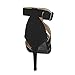 BESTON BA98 Women's Pointed Toe Closed Back Ankle Strap Stiletto Heel Dress Pump