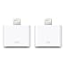 2 Pack 30-Pins to 8-Pins Lightning Charging Sync Adapter Converter (MD823AM/A) for Apple iPhone 5 5C 5S SE 6 6S 6 Plus 6S Plus 7 7 Plus 8 Plus X iPod Nano Touch iPad iPad Mini iPad Pro 9.7, 10.5 12.2