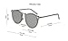 GAMT Polarized Round Sunglasses for Women Vintage Cat Eye Designer Silver