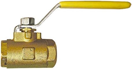1/2" x 1/2" NPT Female Forged Brass Ball Valve, Standard Full Port with Lever Handle, Working Pressure 600 PSI, Heavy Duty Liquids Gas Super-Deal-Shop