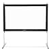 Visual Apex Projector Screen 144HD Portable Indoor/Outdoor Movie Theater Fast-Folding Projector Screen with Stand Legs and Carry Bag HD4K 16:9 Format
