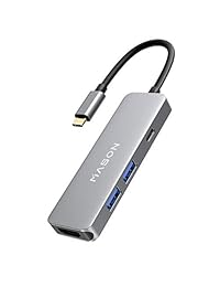 USB C al adaptador de HDMI, USB 3.1 Tipo C (Thunderbolt 3 Compatible) a HDMI adaptador 4 K con pass through de potencia para Galaxy Note 8 S8 S8 Plus, MacBook, 2017 iMac de 2016 2017