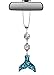 Mossy Cabin Handmade Bling Assorted Mirror Car Charm Hanger Dream Catcher Ornament with Adjustable Chain (Mermaid Tail Blue and Silver Glitter)