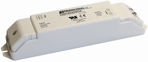 ROBERTSON 3P30088 LD012C070TIA LED Driver, 12 Watt, 100-240Vac. Input, 700 mA Constant Current, 8-18Vdc Output, NPF