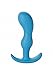 Doc Johnson Mood - Naughty 2 - Silicone Anal Plug - Large - 4.8 in. Long and 1.2 in. Wide - Tapered Base for Comfort Between The Cheeks - Large - Blue