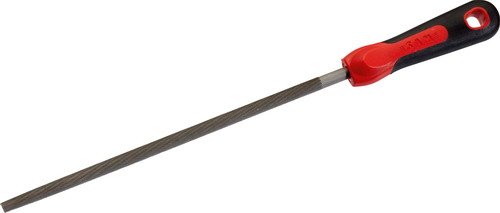 Sam Outillage Round File with Handle - Various Models Available LR25ME Black/Red