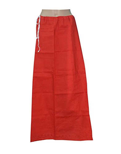 Saree Petticoat 100% Cotton Adjustable Waist (With Nada/String) ( Free Size Stitched )
