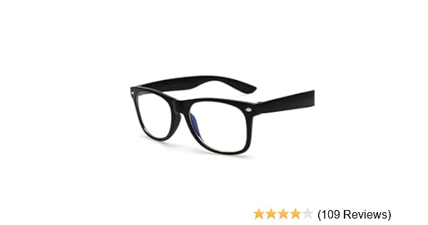computer glasses anti glare anti reflective coating black frame