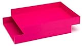 Poppin Stackable Inboxes Hot Pink Letter Trays