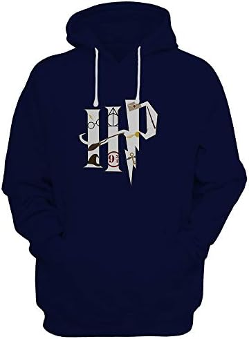 Being Desi Harry Potter Hoodie Sweatshirt: Harry Potter Logo Hoodie Sweatshirt for Men and Women.