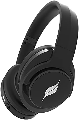 Leaf Hush ANC Bluetooth Wireless Headphones with Active Noise Cancelling Technology, in-Built Mic and 25 Hours Playtime, Super Comfortable Cushions Headset with Better connectivity(Carbon Black)