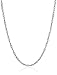 Amazon Collection Sterling Silver Italian 1.4 mm Singapore-Chain Necklace