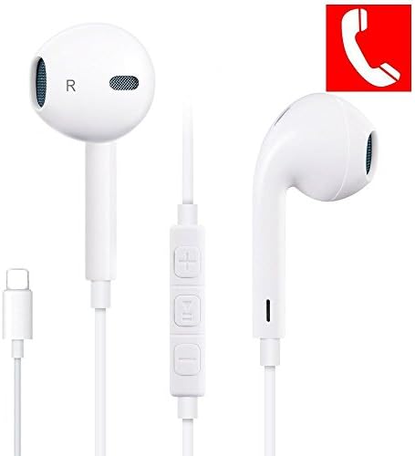 Earbuds,XinHen With Microphone Earphones Stereo Headphones and Noise Isolating headset Made for iPhone 7/7 Plus iPhone8/8Plus iPhone X (Bluetooth Connectivity)