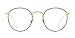 TIJN Women Metal Circle Eyeglasses Fashion Full Rim Round Thin Artist Frame-Henk