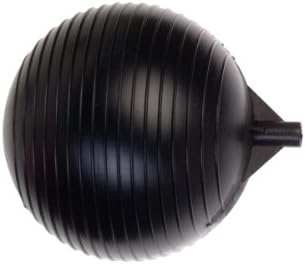 Kerick Valve PF06 Polyethylene Sphere Float Ball, 6" Diameter, 6" Length, 1/4" Female Thread